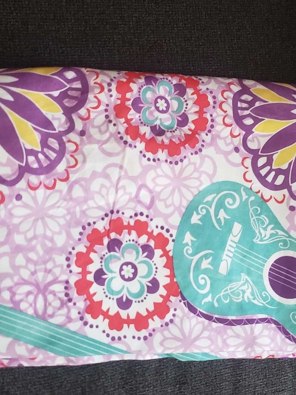 Disney Elena of Avalor Hot Pink and Turquoise Floral Throw